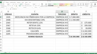 ¿Cómo formular un Excel para contabilizar una compra Contabilidad [upl. by Yticilef]