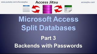 Microsoft Access Split Databases Backend Passwords [upl. by Audette]