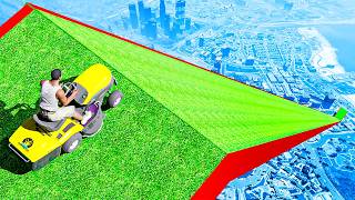 Lawnmower vs Impossible Ramps in GTA 5 [upl. by Helfand]