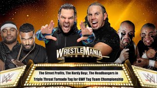 The Street Profits VS The Headbangers VS The Hardy BoyzTriple Threat Tag GWF Tag Team Championships [upl. by Brieta628]