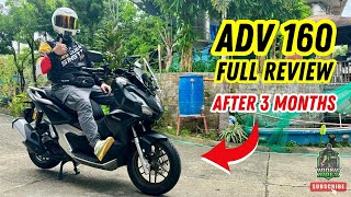 Honda ADV 160 Review After 3 Months of Ownership  Likes Accessories Upgrades and Performance [upl. by Gregor]