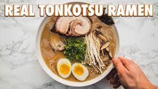 How To Make Real Tonkotsu Ramen [upl. by Saudra223]