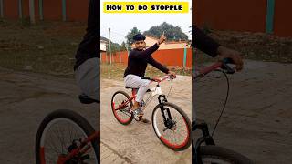 How to do stopple easy step daily practice cyclestunt shortsfeed shortsviral shorts mtb yt [upl. by Oivalf]