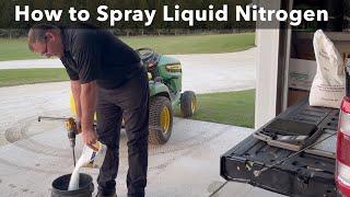 Dissolving UREA Granules To Spray Liquid Nitrogen [upl. by Dallis]