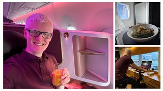 Flying Virgin Atlantic Upper Class from London to Atlanta on the A350 seat 1A – Aaron McHale Vlog [upl. by Eibbil]