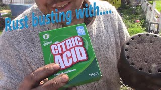 How to remove rust with citric acid [upl. by Drofdarb598]