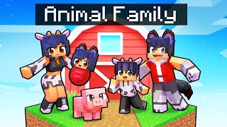 Having an ANIMAL FAMILY in Minecraft [upl. by Desberg]