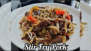 Stir Fry Pork [upl. by Rimidalb13]