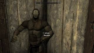 Skyrim Creepy Mannequin Glitch [upl. by Hermon253]