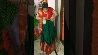 New Style Saree draping karwachothspecialsaree saree sareewearing beautywithrashmi [upl. by Enelrae988]