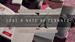 TAKE A NOTE PLANNER 2024  WEEK 07  PLAN WITH ME  BULLET JOURNAL [upl. by Marthe]