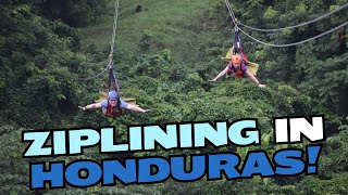 WONDER OF THE SEAS ZIPLINING IN HONDURAS [upl. by Loella]