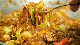 Sotanghon Guisado Recipe 🍜🐔🥕 Sauteed Vermicelli Noodles [upl. by Ninaj805]