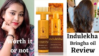 INDULEKHA BRINGHA OIL REVIEWhow to use indulekha hair oilWORTH IT OR NOT [upl. by Jade]