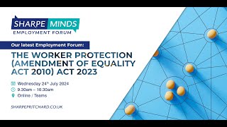 Preventing workplace sexual harassment The Worker Protection Amendment of Equality Act 2010 Act 2023 [upl. by Eipper]