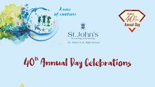 StJohns Vijayawada 40th Annual Day Celebrations 2024 [upl. by Eimmak]