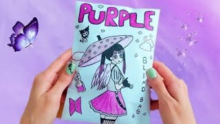 Blind bag Paper💜 PURPLE 💜ASMR  With Prise💥 [upl. by Kafka]