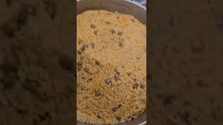 Pigeon peas and rice goat stew  more de guandules chivo guisado food subscribe cooking 💥💥 [upl. by Dnomso]