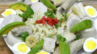 Ensalada de Bacalao con Viandas al estilo Boricua en Español [upl. by Akeber181]