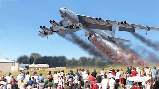 For the First Time US B52 Bomber Takeoff at Full Speed To Black Sea Region [upl. by Adraynek]