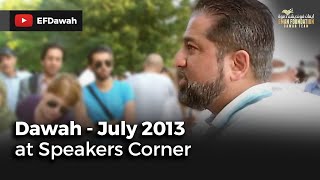 Dawah speakers corner 072013 [upl. by Schear]