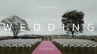 DJI OSMO POCKET 3  CINEMATIC WEDDING DJI djiosmopocket3 [upl. by Boice157]