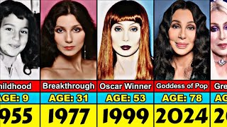 Cher Transformation From 1 to 78 Year Old [upl. by Emerej]