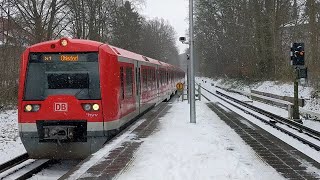 SBahn Hamburg Station Wellingsbüttel im Januar 2024 [upl. by Atirec]