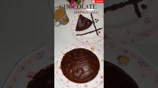 Soft chocolate sponge cake 👆 recipe link shorts viralshorts reels viralvideo [upl. by Halyk]