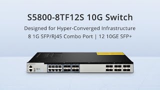 S58008TF12S 10G Data Center Switch for HyperConverged Infrastructure  FS [upl. by Oiliruam]