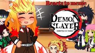 Demon slayer reacting to tiktok  Gacha club  Kny meme  demon slayer [upl. by Castra]