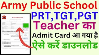 AWES Admit Card 2024 kaise download kare  AWES PGT Admit Card 2024  AWES TGT Admit Card 2024 [upl. by Amias]