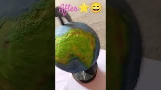 Handmade globe 🌎 song craft like papercraft which one is better [upl. by Lladnew]