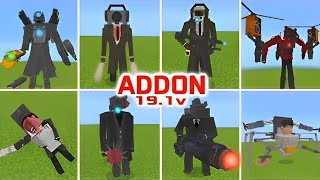 SKIBIDI Toilet v191 by TELURMAN ADDONMOD Updated in Minecraft PE with Tutorial [upl. by Behlau704]