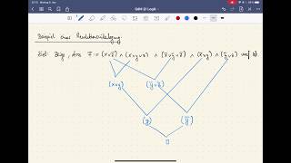 Grundlagen Mathematik  0119 Resolution zum Beweis der Unerfüllbarkeit Boolescher Formeln [upl. by Elleinaj198]