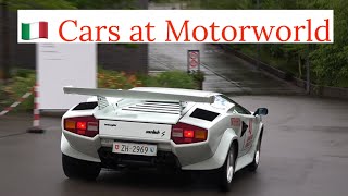 Italian Car Meet  Motorworld Zurich 2024  Countach 2x 275 GTB Murcielago Lancia 037 Stratos [upl. by Acinom]