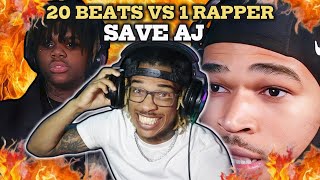 Juice Wrld Would Be Proud Of SaveAJ 20 Beats vs 1 Rapper SaveAJ REACTION [upl. by Aihseuqram189]