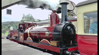 The UKs oldest working standard gauge steam locomotive at the Pontypool amp Blaenavon Railway [upl. by Elburr429]