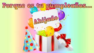 Tarjeta virtual animada de cumpleaños – Feliz cumpleaños ahijado 🎂 🎁 🎈 [upl. by Cohlette]