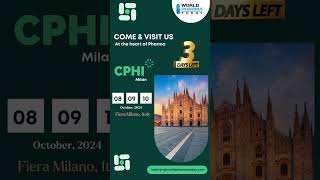 World Pharma Today is thrilled to attend CPHI Milan at Fiera Milano Italy [upl. by Anyalram582]