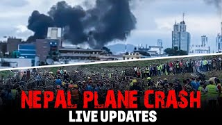 Plane Crash in Nepal  Plane crashes at the Tribhuvan International Airport in Kathmandu  18 Killed [upl. by Acinej]