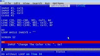 QBasic Tutorial 42  Text Files Part 4  Saving Preferences  QB64 [upl. by Nally912]