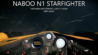 Star Wars Ambience  N1 Starfighter Deep Audio Cockpit Sound Version 2 1 Hour Battlefront 2 [upl. by Funch]