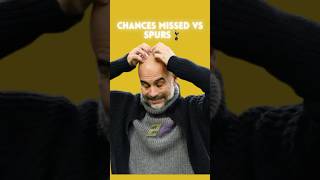 Manchester Citys SHOCKING Missed Chances vs Spurs [upl. by Artinek]