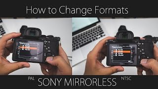 Sony Mirrorless Switch between NTSC and PAL [upl. by Ahsai]