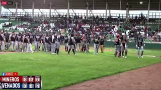 Semifinales entre Mineros de Parral vs Venados de Madera [upl. by Nahseez391]