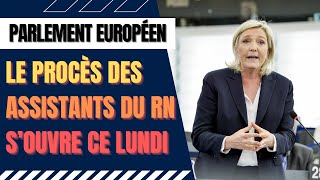 Ouverture du procès à lencontre du RN pour emplois fictifs [upl. by Rexferd709]