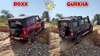 Force Gurkha 5 door vs Mahindra Roxx  Most demanded offroad comparison [upl. by Kaitlyn]