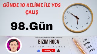 10 KELİMEDE YDS Yds Kelime Ezberleme [upl. by Ecyoj3]