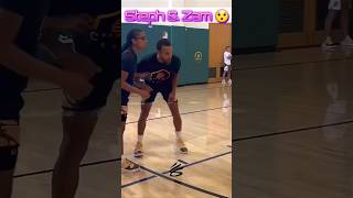 Steph Curry amp Zamareya Jones at Curry Camp stephcurry zamareyajones currycamp [upl. by Pearlstein]